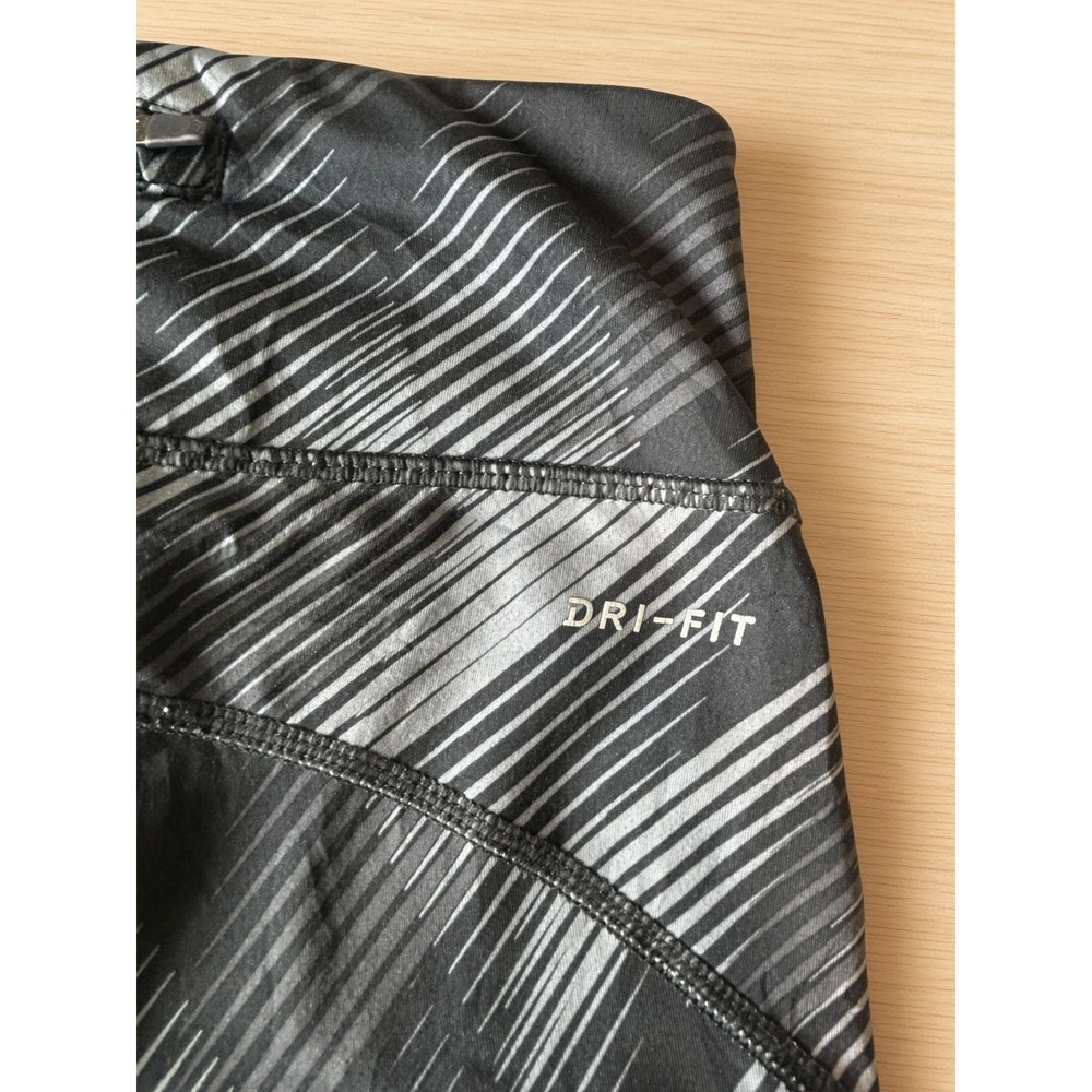 Nike Dri-FIT Womens Running Crop Tights Gray Black Print 938632-010 Size S - Picture 5 of 10